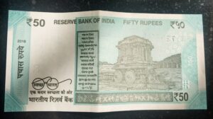 Facts and statistics about Hampi- 50 rupee note holds the stone charot